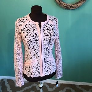 Pink Lace Jacket by INC